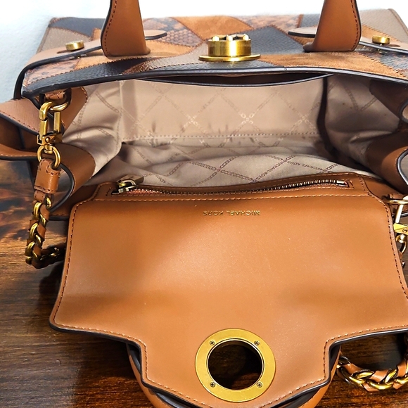 Michael Kors Brown and Tan Women's Bag - Picture 12 of 16